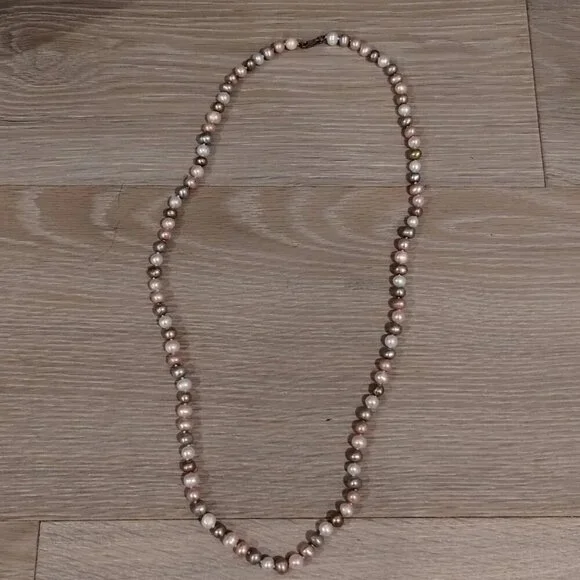 Multicolored Cultured Pearl Necklace and 2 Bracelets Set - Picture 3 of 8